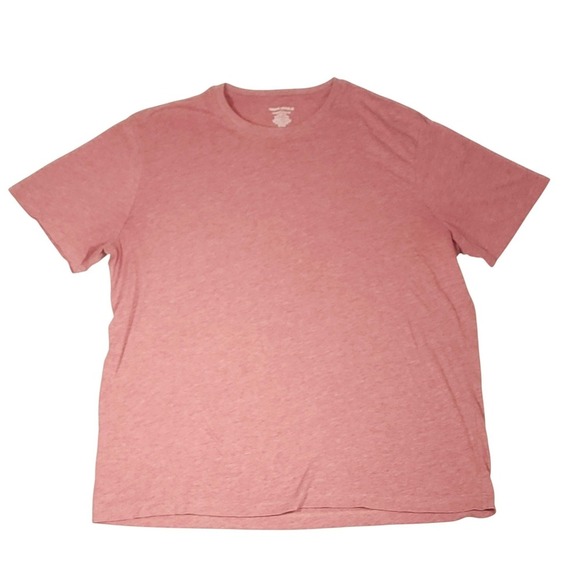 Banana Republic Other - Banana Republic Shirt Mens XL Pink Premium Wash Tee Tagless Crewneck Solid Soft